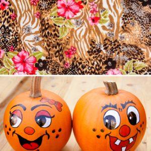 Animal print pumpkin