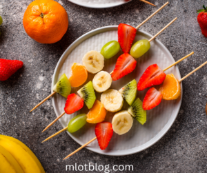 rainbow fruit skewers