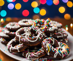 chocolate-dipped pretzels