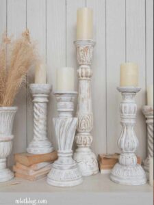 distressed-Wooden-Candle-Holders