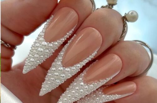 Pearl-Wedding-Nails-Ideas